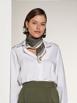 Lenço Poá Silvia Verde Oliva