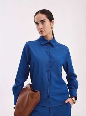 Camisa Jeans Serena Azul Jeans