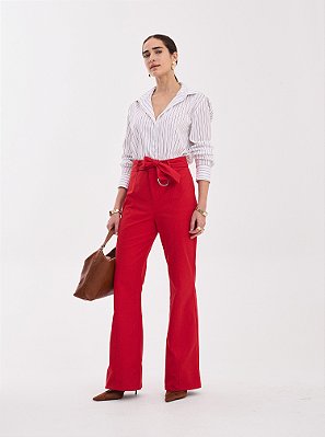 Calça Alfaiataria Ivy Vermelho