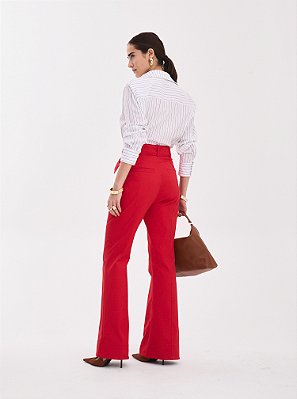 Calça Alfaiataria Ivy Vermelho
