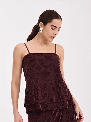 Blusa Alça Luiza Vinho