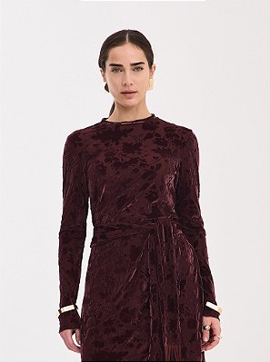 Blusa Beatriz Vinho