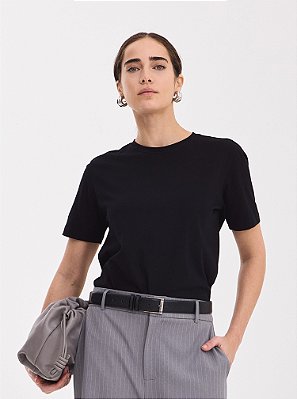 T-Shirt Algodão Nati Preto