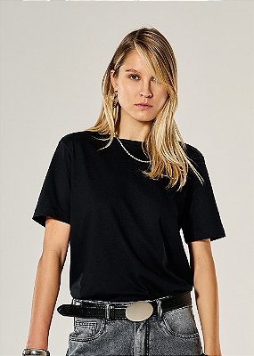 T-Shirt Algodão Nati Preto