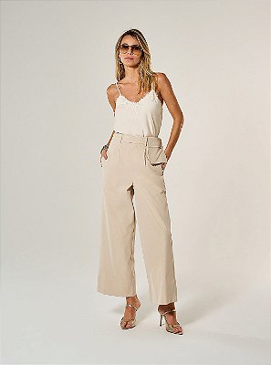 Calça Alfaiataria Paloma Bege