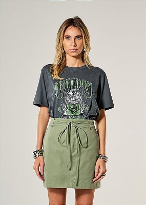 Short Saia Alfaiataria Jessica Verde Oliva