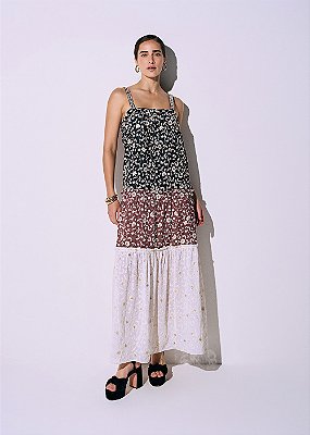 Vestido Crepe Priscila Colors