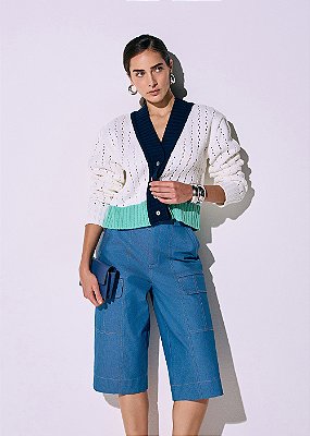 Bermuda Jeans Alfaiataria Joana