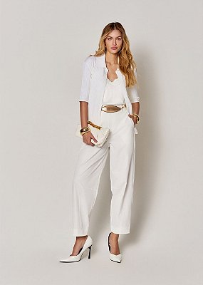 Calça Alfaiataria Liz Off White