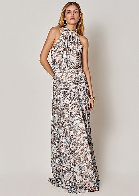 Vestido Tule Paty Estampado