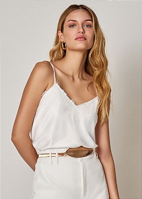 Regata Acetinada Elaine Off White