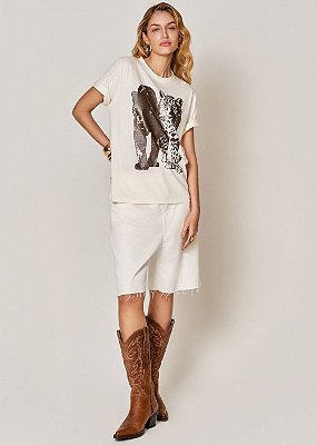 T-Shirt Malha Sandy Off White