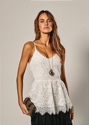 Blusa Renda Alana Off White