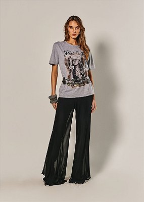 Calça Musseline Leticia Preto