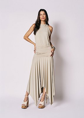 Vestido Malha Pamela Bege