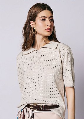 Blusa Tricot Laiane Gelo