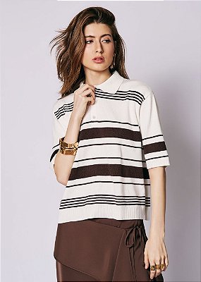 Blusa Tricot Luci Marrom
