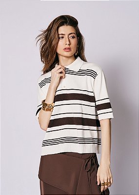 Blusa Tricot Luci Marrom
