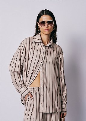 Camisa Acetinada Giovana Listra