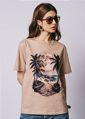 T-Shirt Malha Pamela Bege