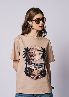T-Shirt Malha Pamela Bege