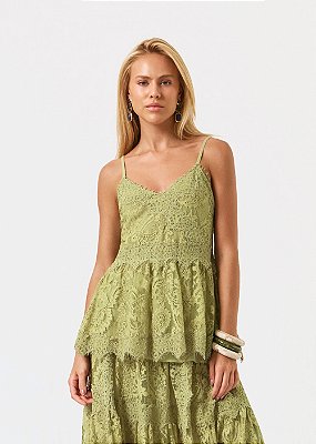 Blusa Renda Alana Verde Oliva