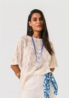 Blusa Tricô Tauana Bege