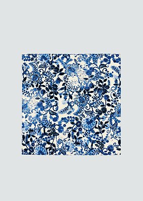 Lenço Giseli Acetinado Floral