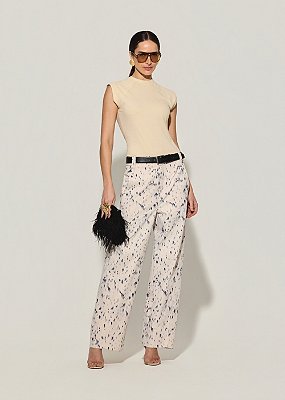Calça Sarja Cilene Estampada