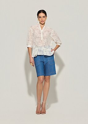 Bermuda Jorts Jeans Andreia Azul