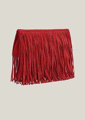 Bolsa Crepe Carla Vermelho Papoula