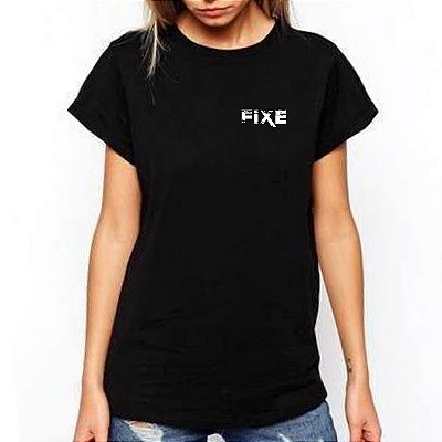 CAMISETA BABY LOOK FIXE NOME PEQUENO