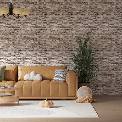 Papel de Parede Pedras Canjiquinha Off-White