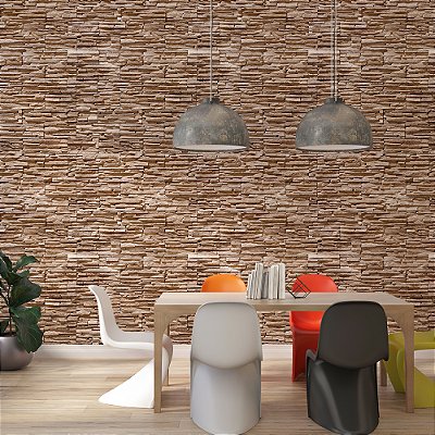 Papel de Parede Pedras Canjiquinha Bege