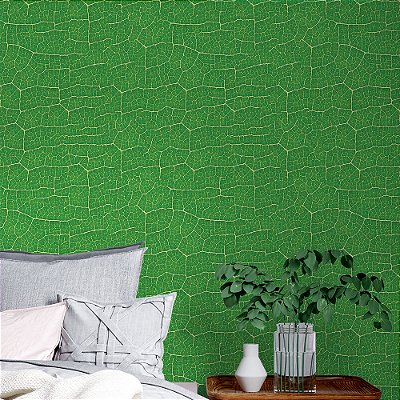 Papel de Parede Folhas Verde Limão e Textura