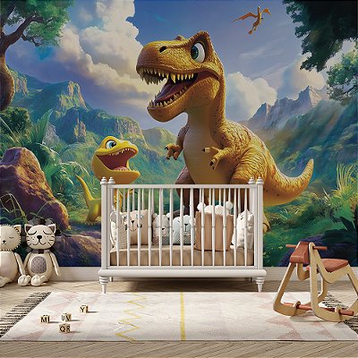 Papel de Parede Dinossauro T-rex