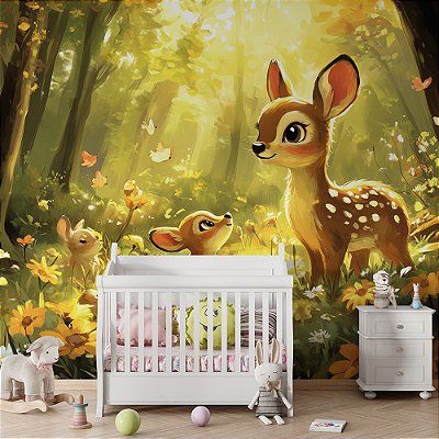 Papel de Parede Safari Cervo filhote