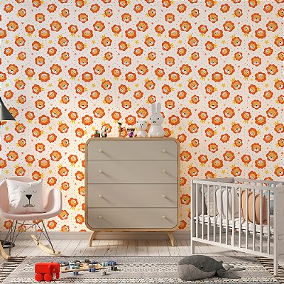 Papel de Parede Leão e Coroa