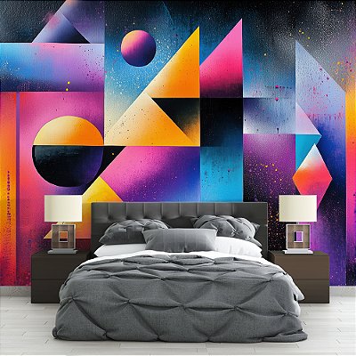 Papel de Parede Artístico Futurístico