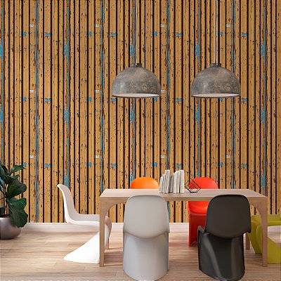 Papel de Parede Metal Container Ouro Velho