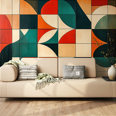 Papel de Parede Formas Coloridas