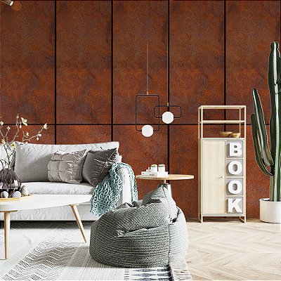 Papel de Parede Placas Enferrujadas