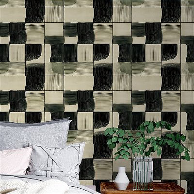 Papel de Parede Abstrato Efeito Bloco