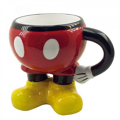 Caneca 3D Mickey Corpo Porcelana