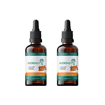 Audionex 30ml: Kit com 2 Frascos