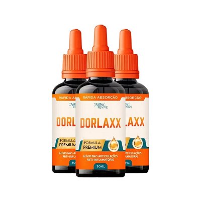 Dorlaxx 30ml: Kit com 3 Frascos