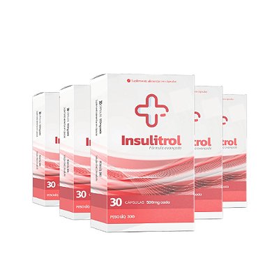 Insulitrol - Kit com 5 Caixas (150 Cápsulas)