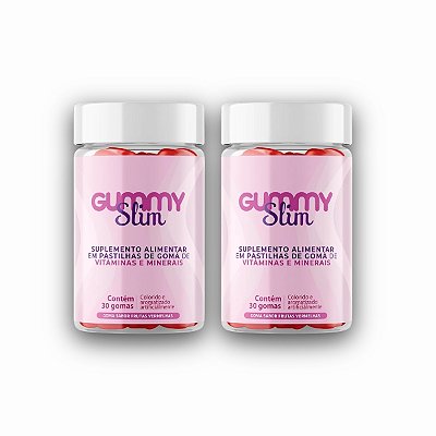 Gummy Slim - Kit com 2 Potes (60 gomas)
