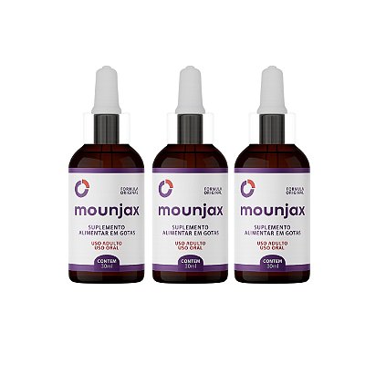 Mounjax 30ml - Kit com 3 Frascos