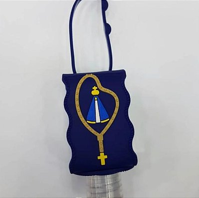 Porta Álcool Em Gel De Nossa Senhora Aparecida C/ Álcool 70º